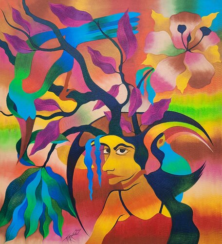Der Traum von Paradies di Said Tiraei, Pittura in vendita su Singulart