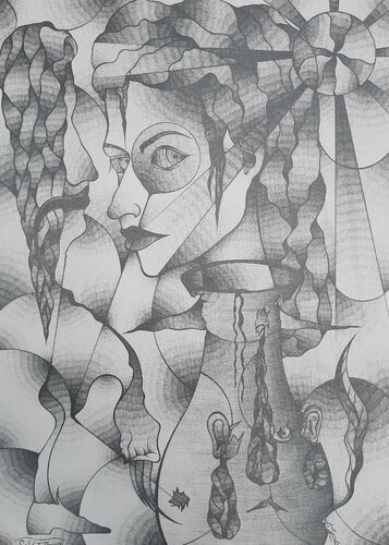 Vase das Lebens von Said Tiraei, Zeichnungen kaufen auf Singulart