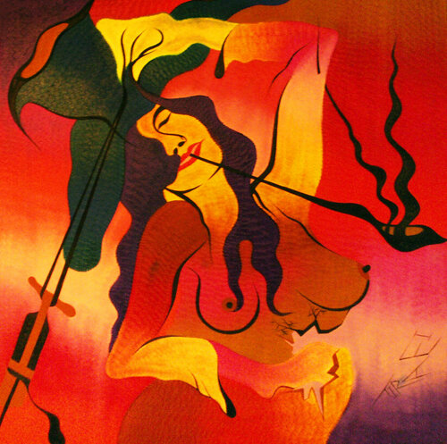 Macht der Drogen van Said Tiraei, Schilderij te koop op Singulart