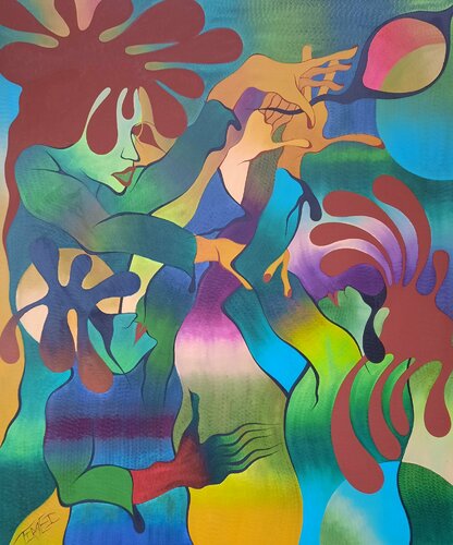 Schwebende Träume van Said Tiraei, Schilderij te koop op Singulart