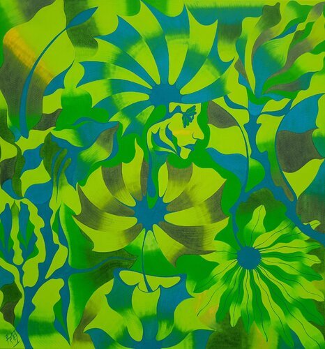 Mensch und Natur 1 di Said Tiraei, Pittura in vendita su Singulart