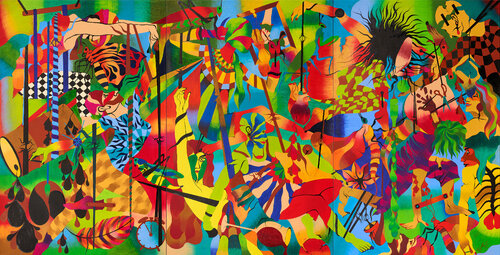 Der Riss im Bruch / Achtung ! Das Bild ist dreiteilig. von Said Tiraei, Malerei kaufen auf Singulart