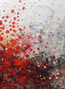 Bouquet de fleurs rouges étincelles Eric Bruni