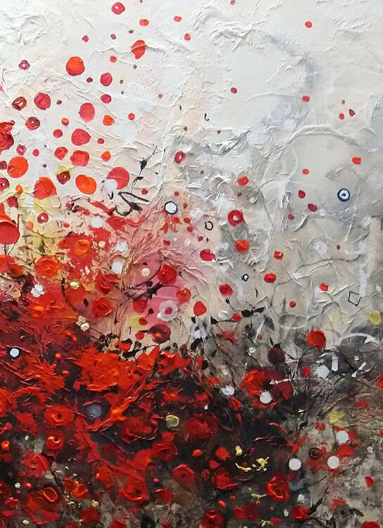 Bouquet de fleurs rouges étincelles Eric Bruni