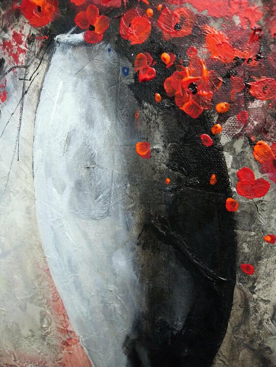 Bouquet de fleurs rouges étincelles Eric Bruni