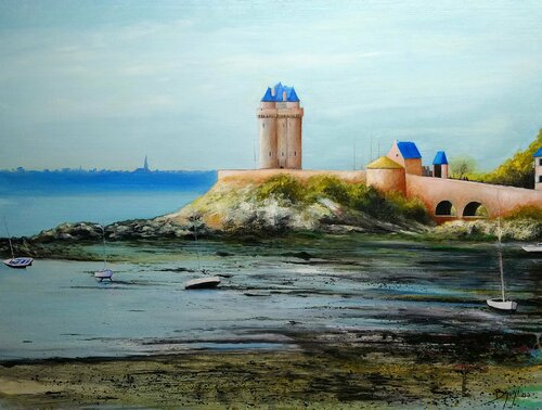 La tour Solidor - Saint Malo van Eric Bruni, Schilderij te koop op Singulart