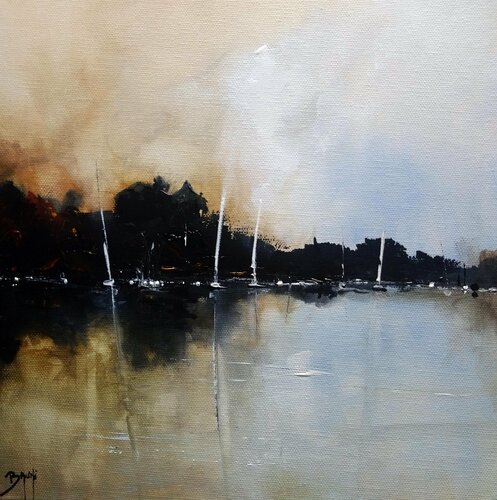 Flotte lointaine par Eric Bruni, Peinture en vente sur Singulart