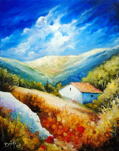 Le cabanon #03 van Eric Bruni, Schilderij te koop op Singulart