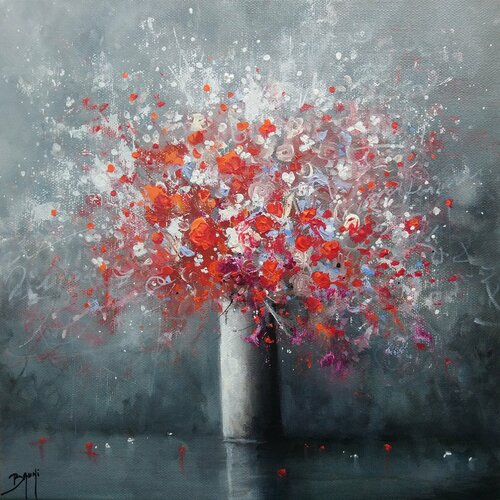 Bouquet étincelles par Eric Bruni, Peinture en vente sur Singulart
