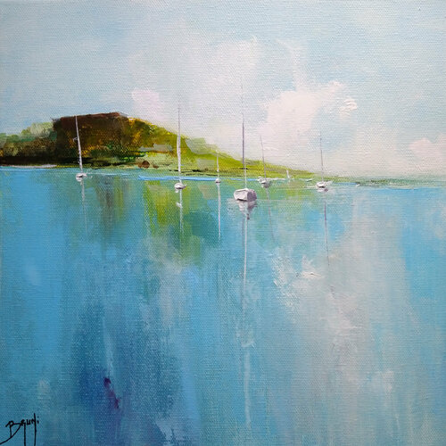 Sérénité marine par Eric Bruni, Peinture en vente sur Singulart