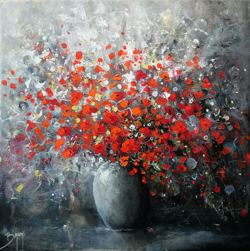 Bouquet de Malicieuses par Eric Bruni, Peinture en vente sur Singulart