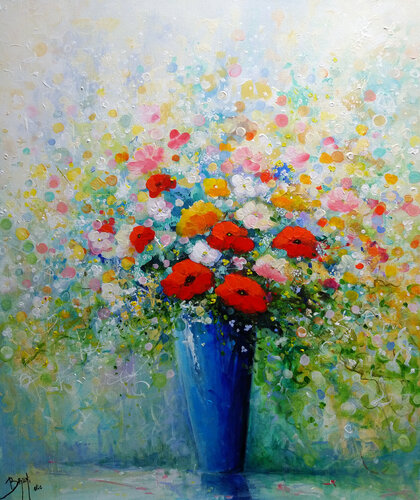 Bouquet de Printemps van Eric Bruni, Schilderij te koop op Singulart
