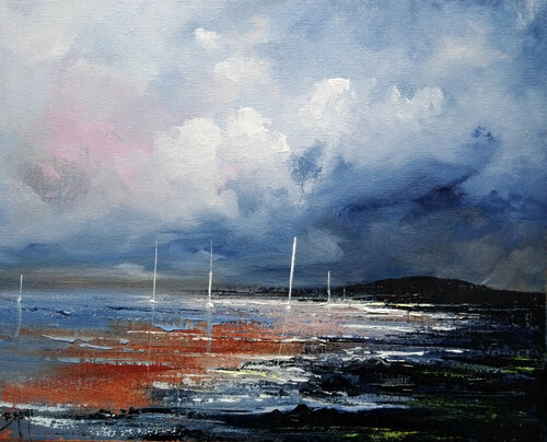 Au bord des rochers par Eric Bruni, Peinture en vente sur Singulart
