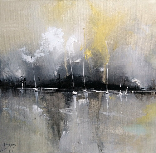Reflet calme di Eric Bruni, Pittura in vendita su Singulart
