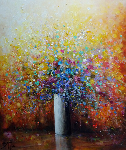 Bouquet de couleurs van Eric Bruni, Schilderij te koop op Singulart