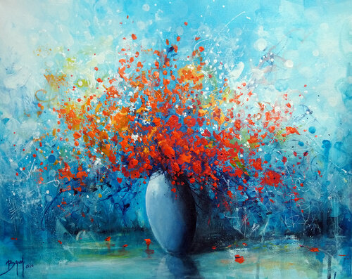 Bouquet de joie van Eric Bruni, Schilderij te koop op Singulart