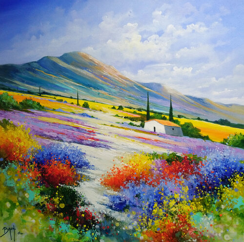 Chemin lumineux par Eric Bruni, Peinture en vente sur Singulart