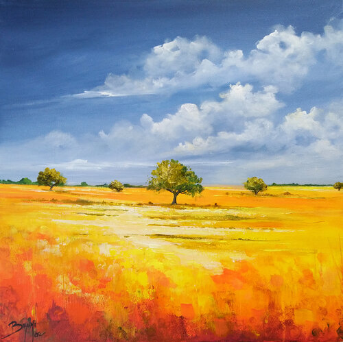 Plaine sauvage van Eric Bruni, Schilderij te koop op Singulart