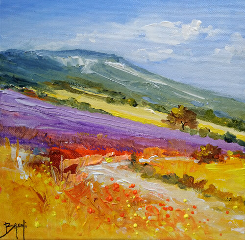 Au pied de la montagne von Eric Bruni, Malerei kaufen auf Singulart