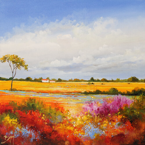 Le temps d'un été van Eric Bruni, Schilderij te koop op Singulart