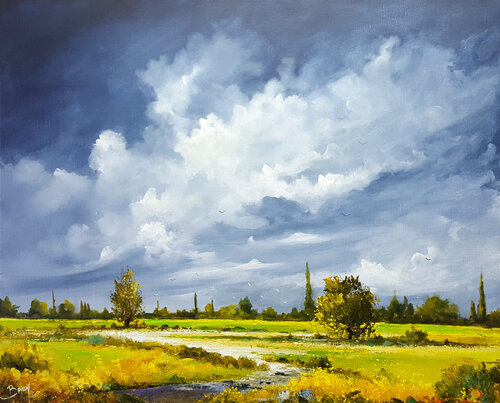 Ciel couvert par Eric Bruni, Peinture en vente sur Singulart