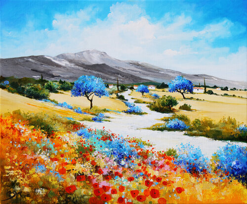 Sous le Soleil du Midi van Eric Bruni, Schilderij te koop op Singulart