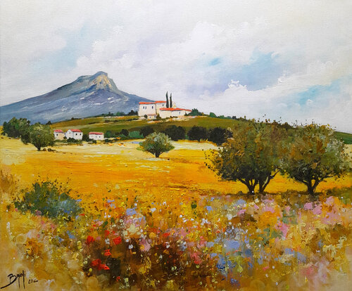 Été Serein van Eric Bruni, Schilderij te koop op Singulart