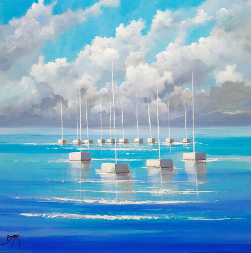 Halte marine von Eric Bruni, Malerei kaufen auf Singulart