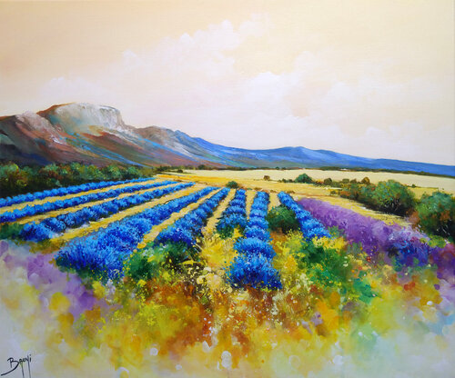 Rêveries Lavandes van Eric Bruni, Schilderij te koop op Singulart