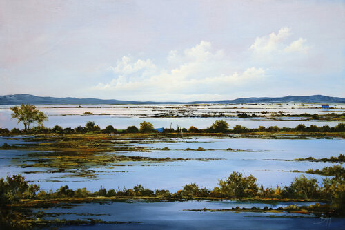 Mémoires d'un paysage khmer von Eric Bruni, Malerei kaufen auf Singulart