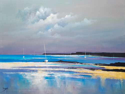 Les Lointains Bleus van Eric Bruni, Schilderij te koop op Singulart