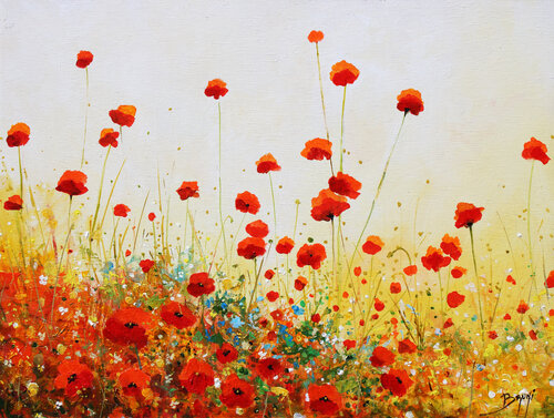 The Poppy Ball de Eric Bruni, Pintura a la venta en Singulart