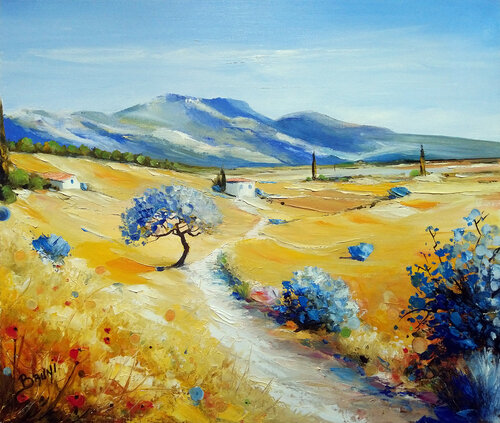 Douce Provence van Eric Bruni, Schilderij te koop op Singulart