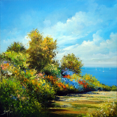 Bord de mer van Eric Bruni, Schilderij te koop op Singulart