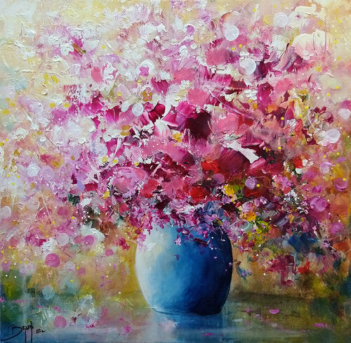 Bouquet du matin di Eric Bruni, Pittura in vendita su Singulart