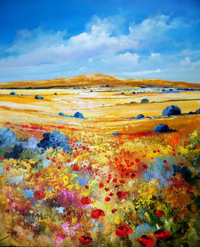 Lumière de printemps en Provence di Eric Bruni, Pittura in vendita su Singulart