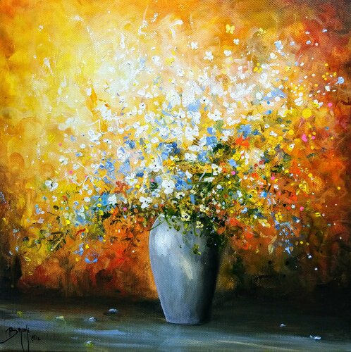 Bouquet Champêtre di Eric Bruni, Pittura in vendita su Singulart