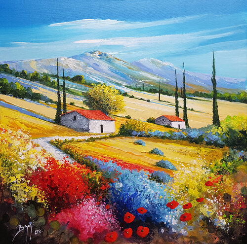 Chemin parfumé #02 di Eric Bruni, Pittura in vendita su Singulart