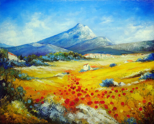 Mont Sainte Victoire van Eric Bruni, Schilderij te koop op Singulart