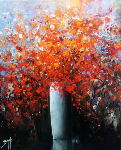 Bouquet rythmique di Eric Bruni, Pittura in vendita su Singulart
