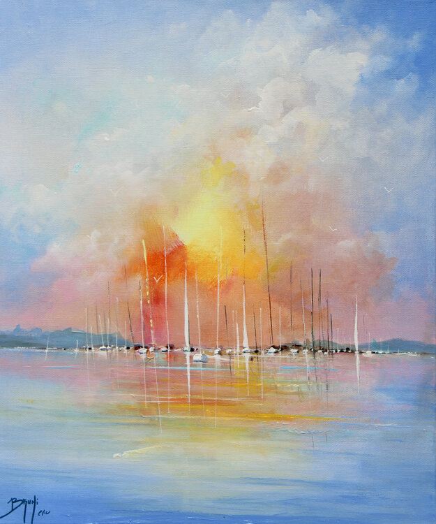 Percée de ciel au-dessus de la mer Eric Bruni