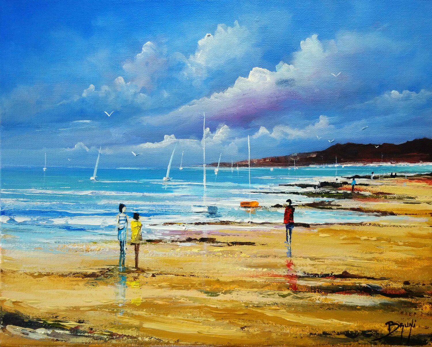 Promenade au bord de l'océan Eric Bruni