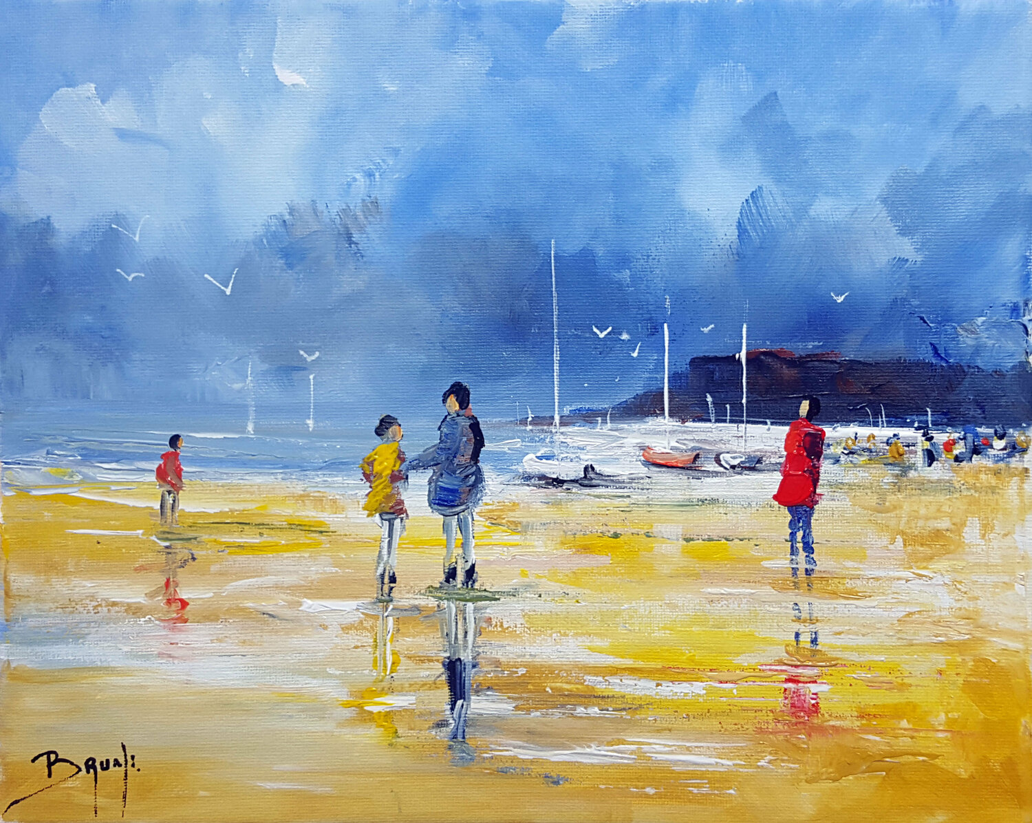 Promenade sur la plage Eric Bruni