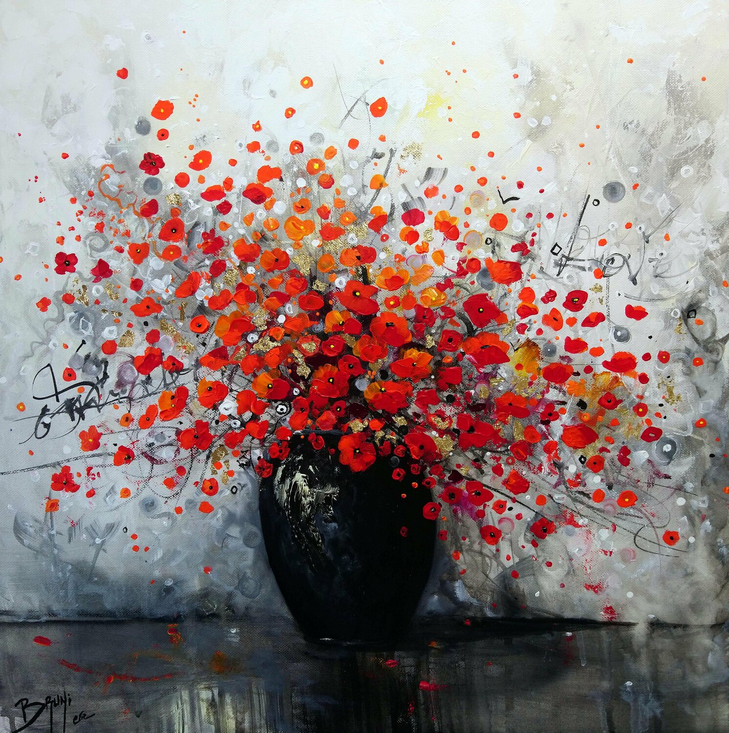 Burst of red flowers Eric Bruni