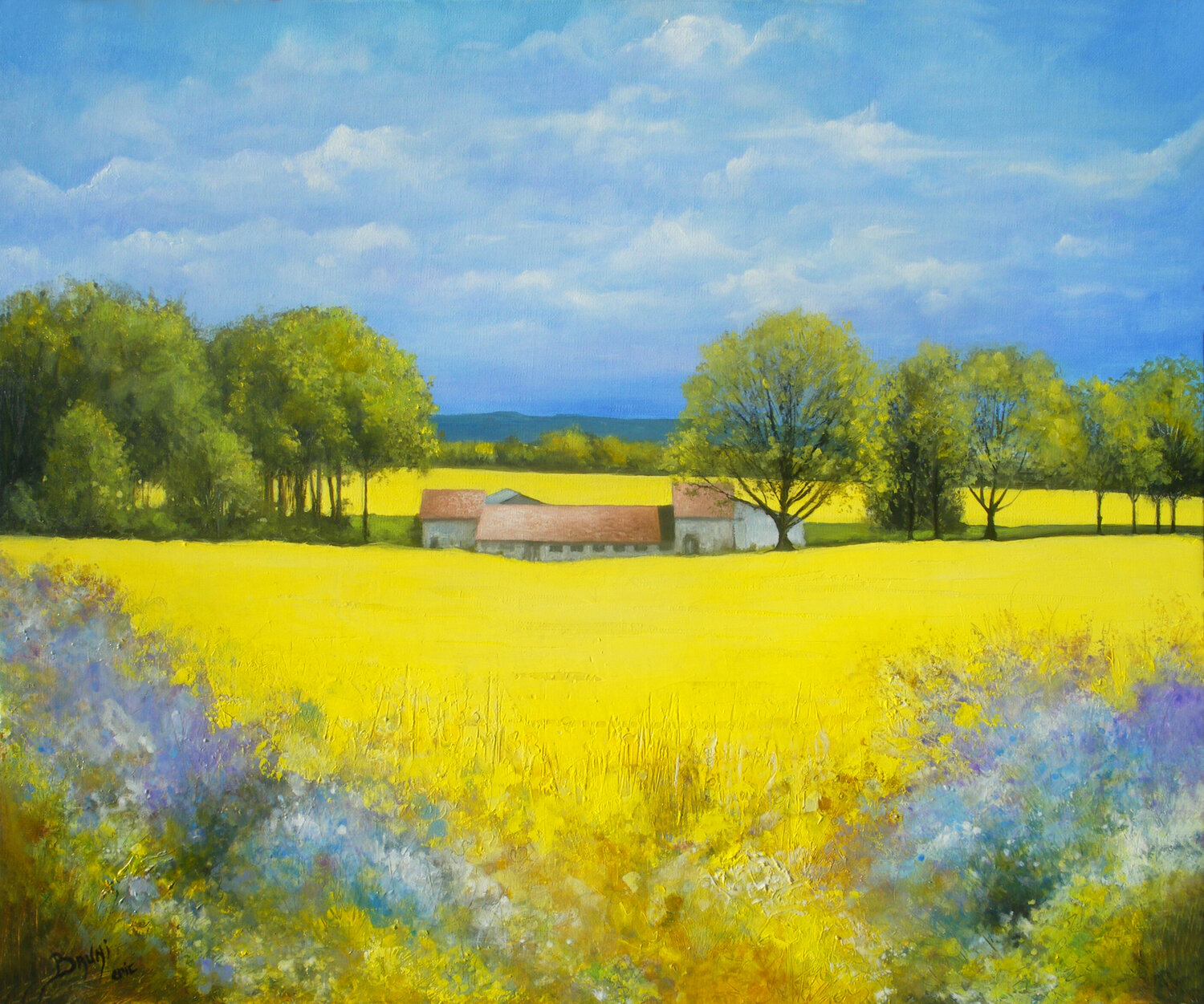 A travers les champs de Colza Eric Bruni