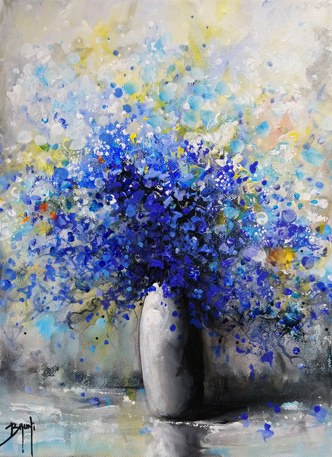 Fleurs bleues Eric Bruni