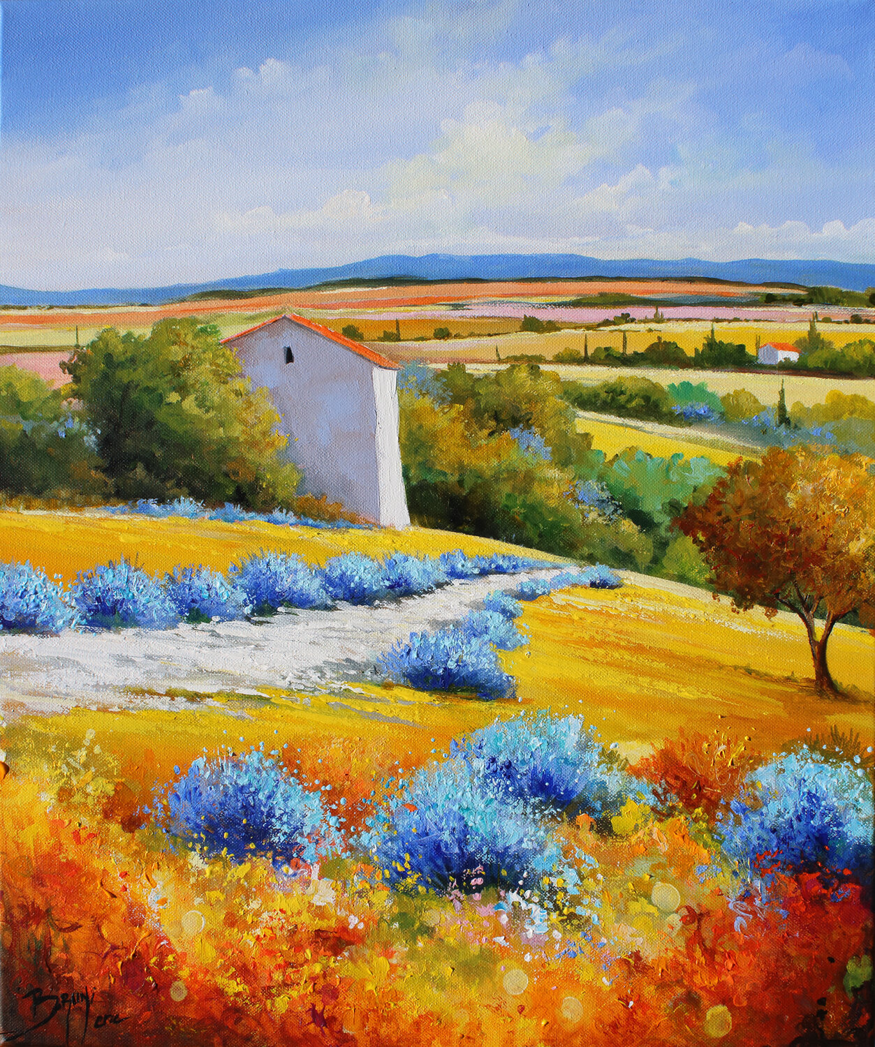 Chemin et lavandes Eric Bruni