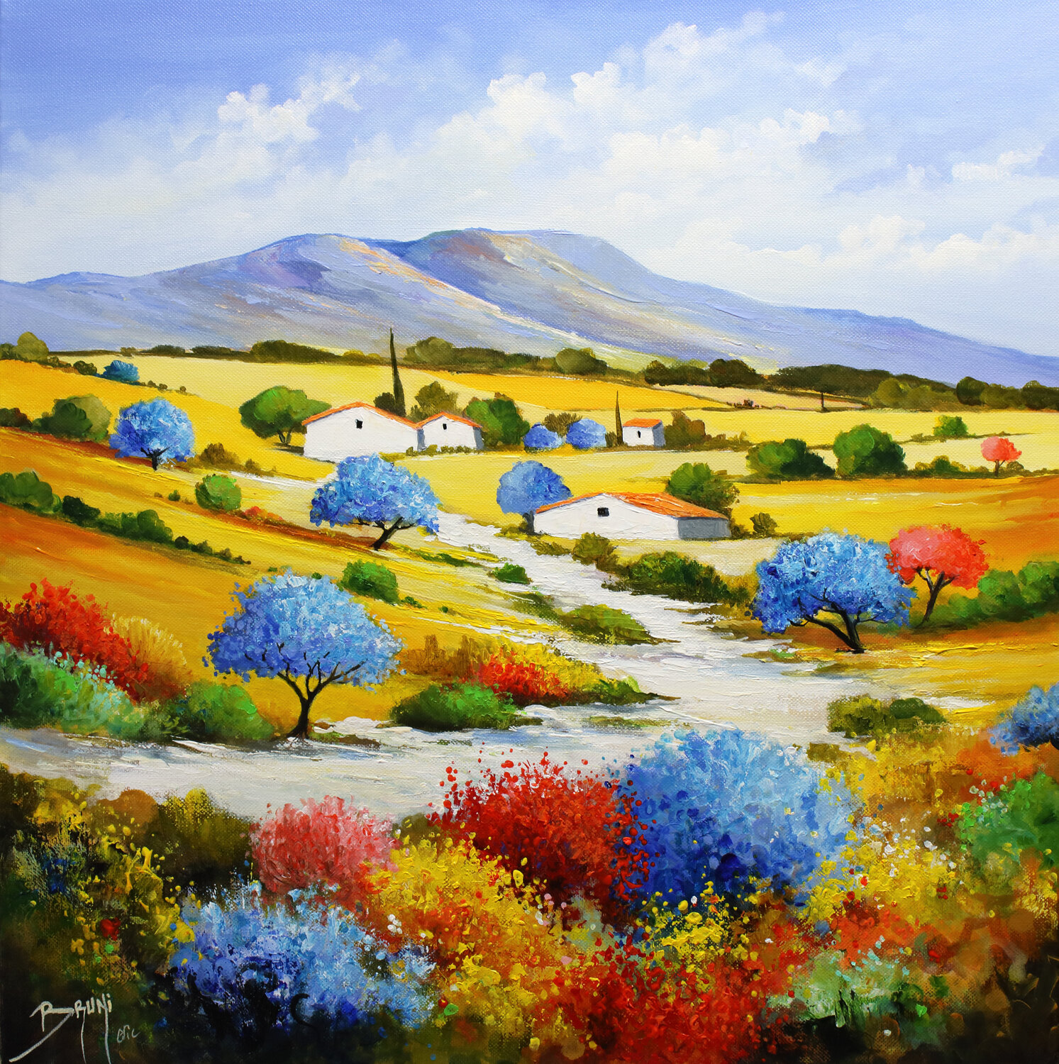 Les arbres bleus Eric Bruni