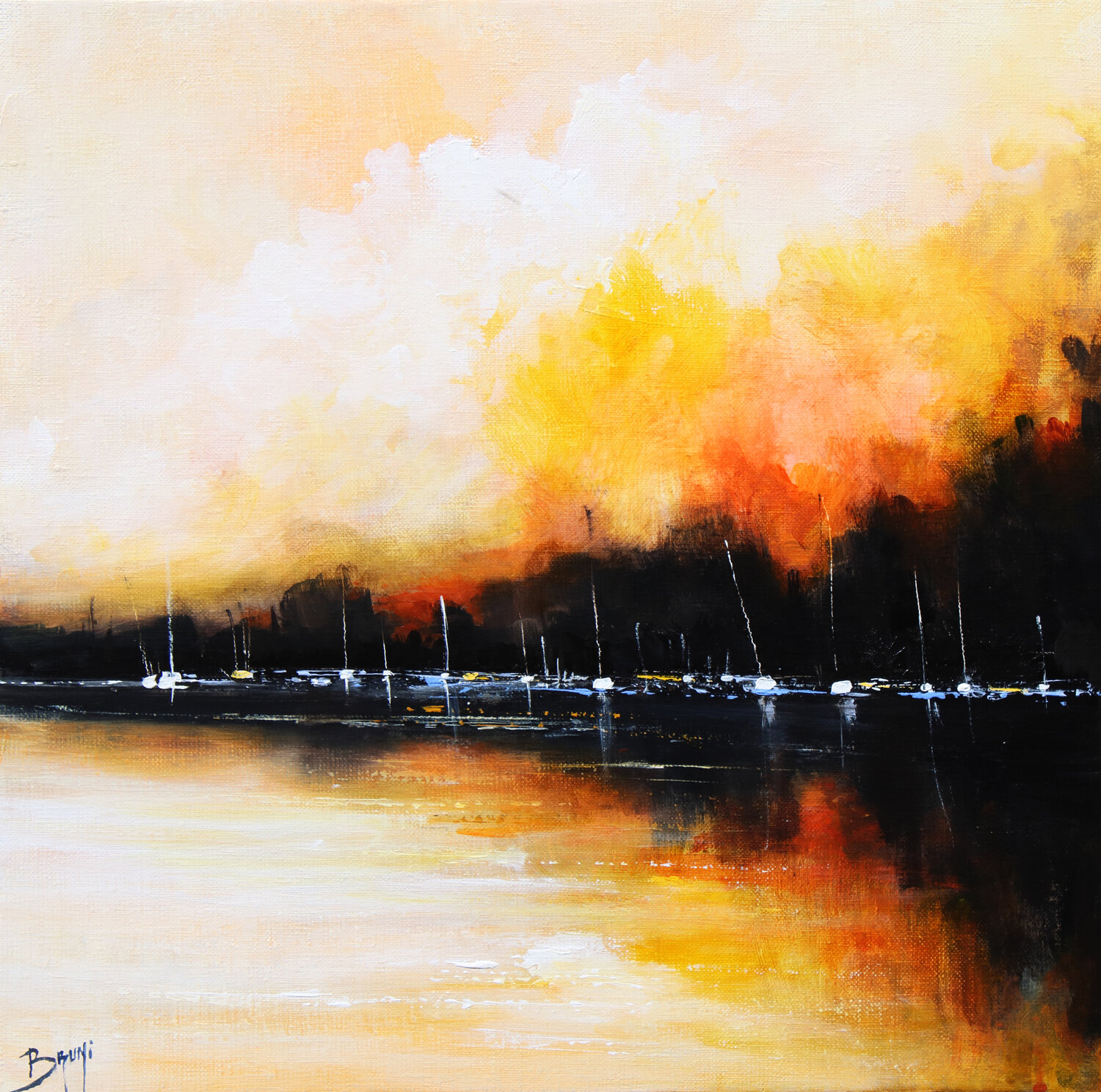Reflets sur la mer Eric Bruni