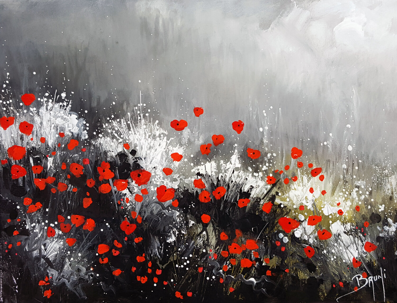Champ de coquelicots Eric Bruni